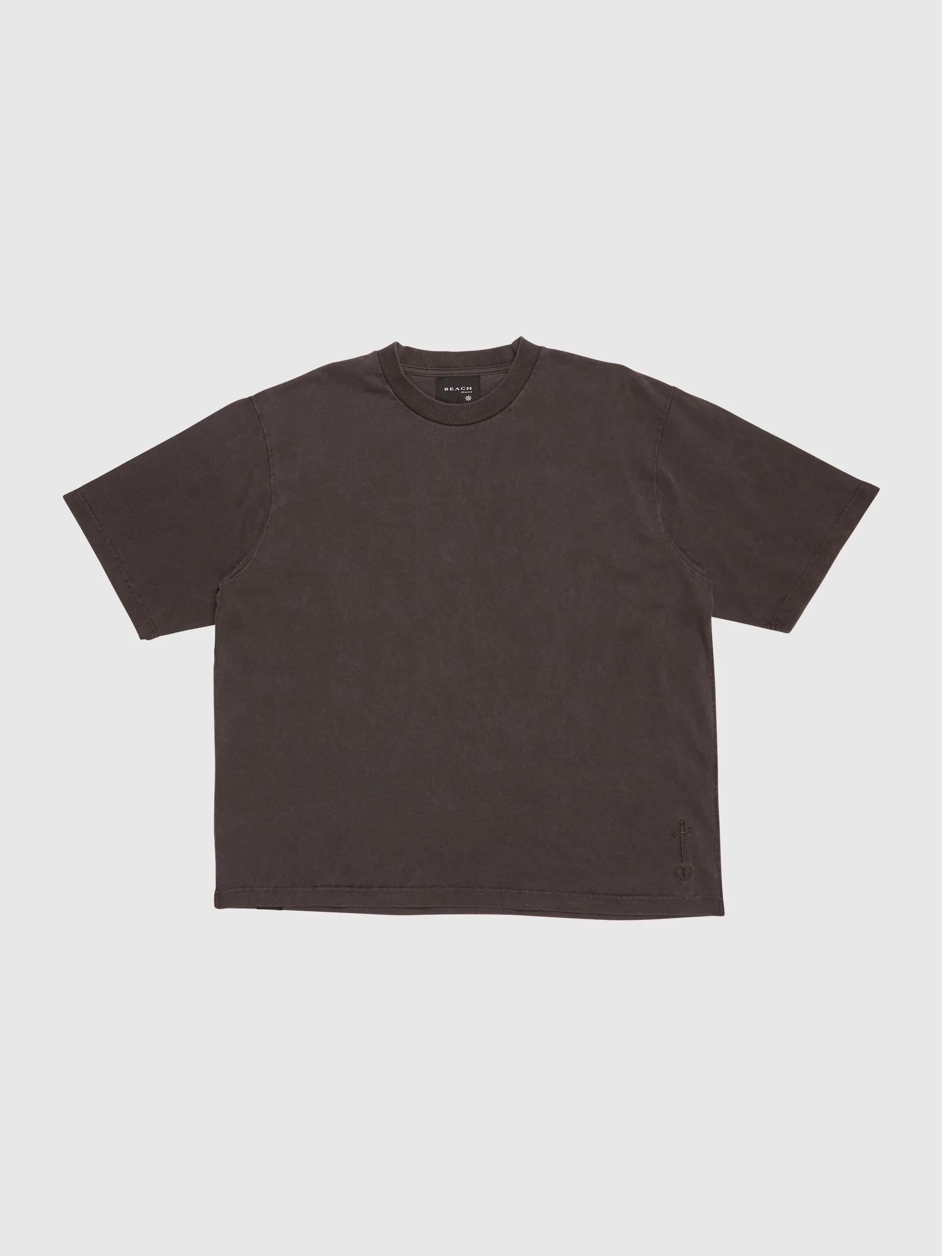 BEACH BRAINS Boxy Tee Charcoal - Image 5