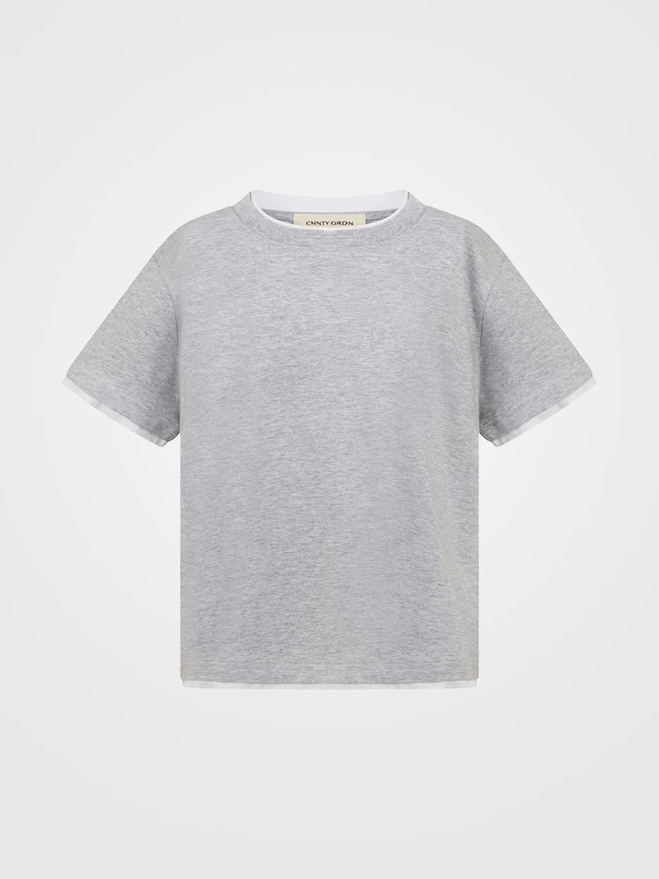 CMNTY GRDN Frankie Tee Light Grey