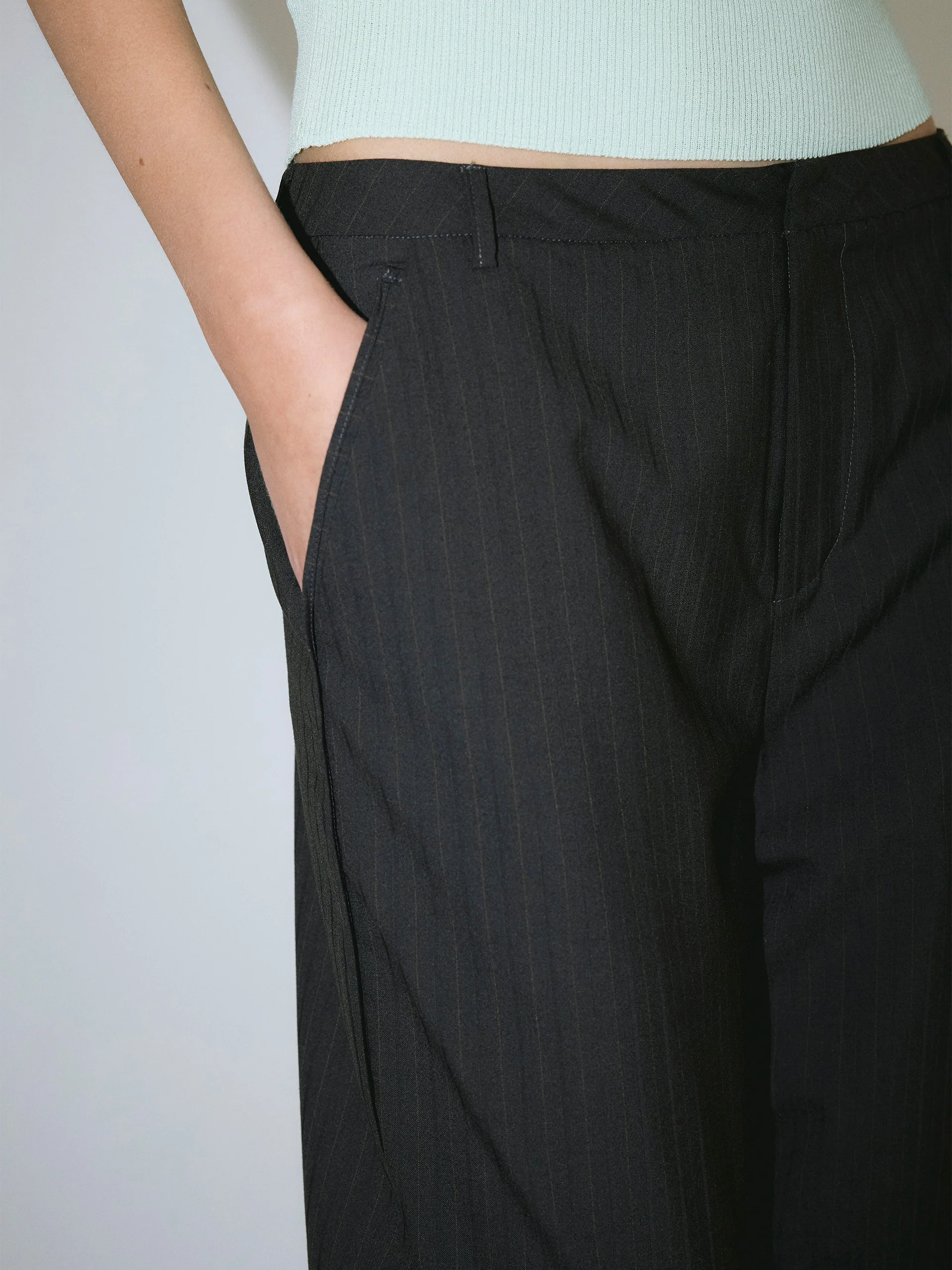 Deiji Studios Bind Pant Charred Black Stripe - Image 3