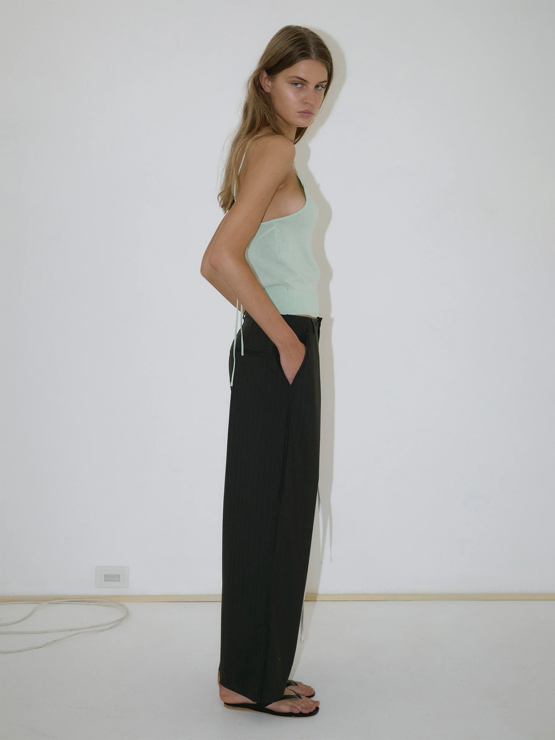 Deiji Studios Bind Pant Charred Black Stripe - Image 4