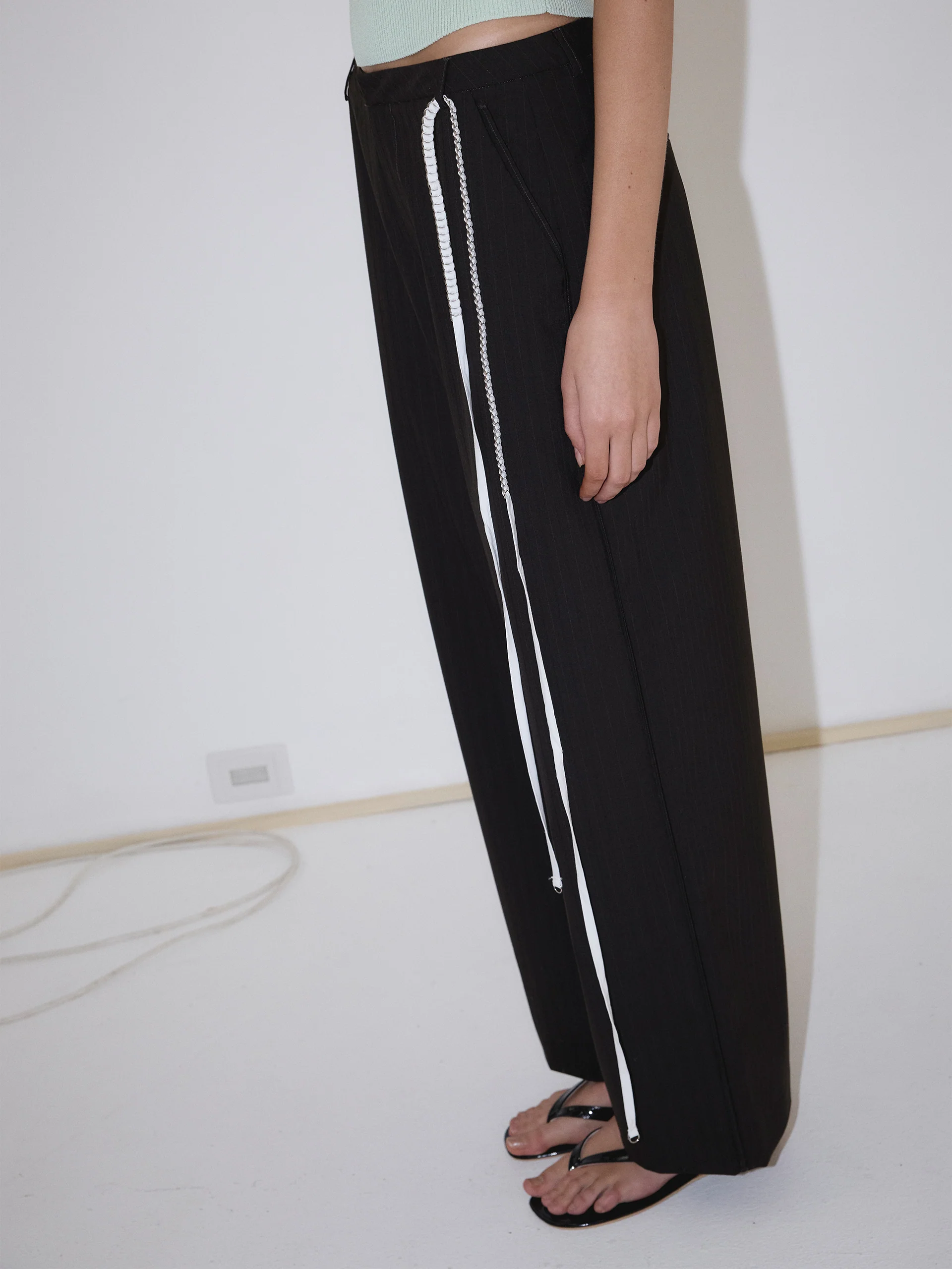 Deiji Studios Bind Pant Charred Black Stripe - Image 7
