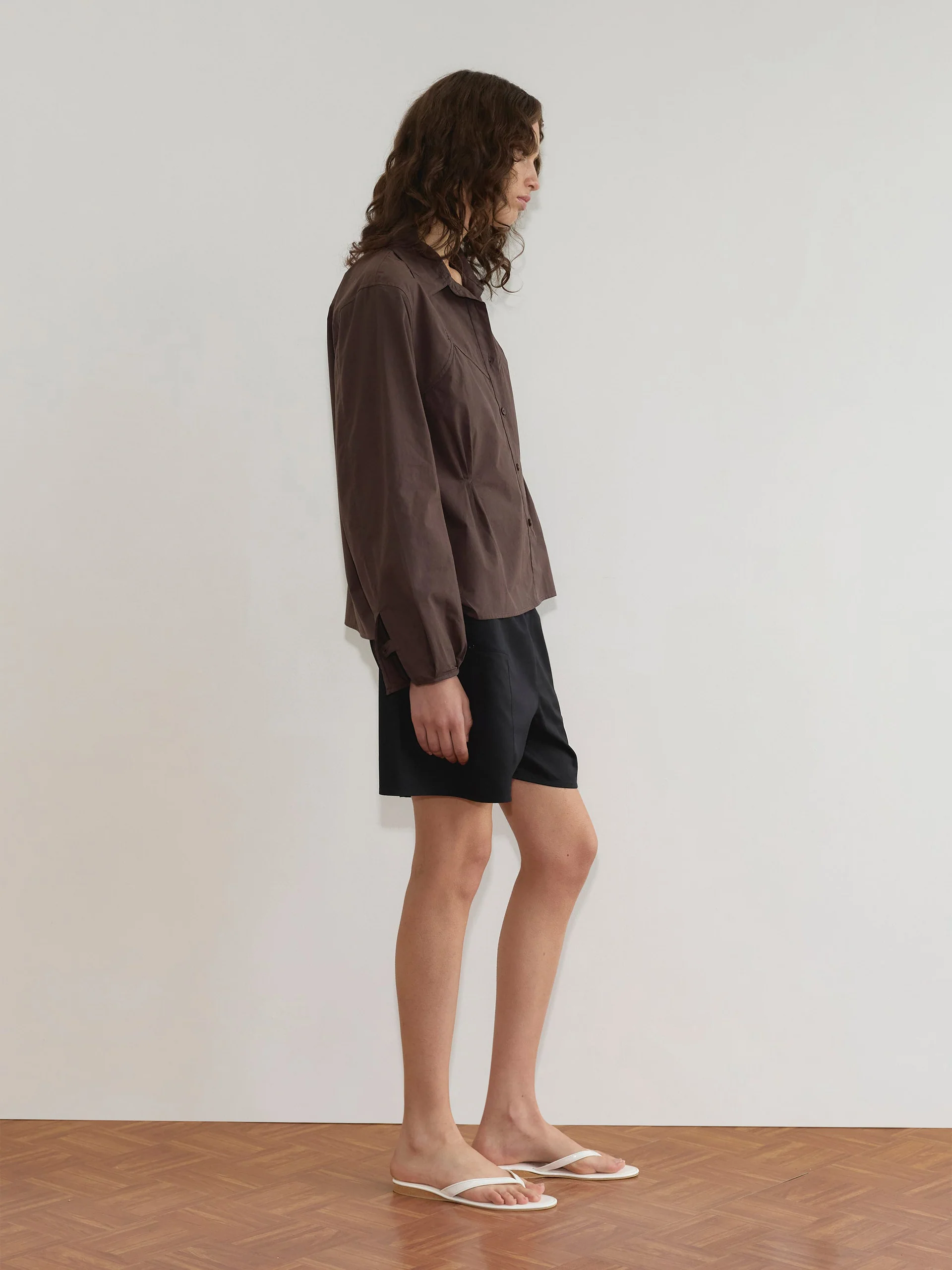 Deiji Studios Cami Overshirt Sepia - Image 3