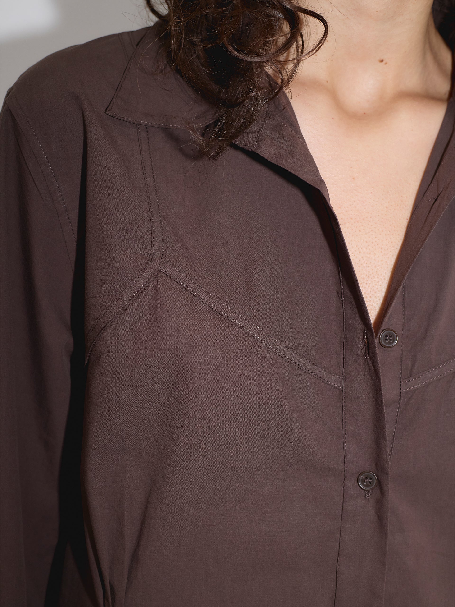 Deiji Studios Cami Overshirt Sepia - Image 8