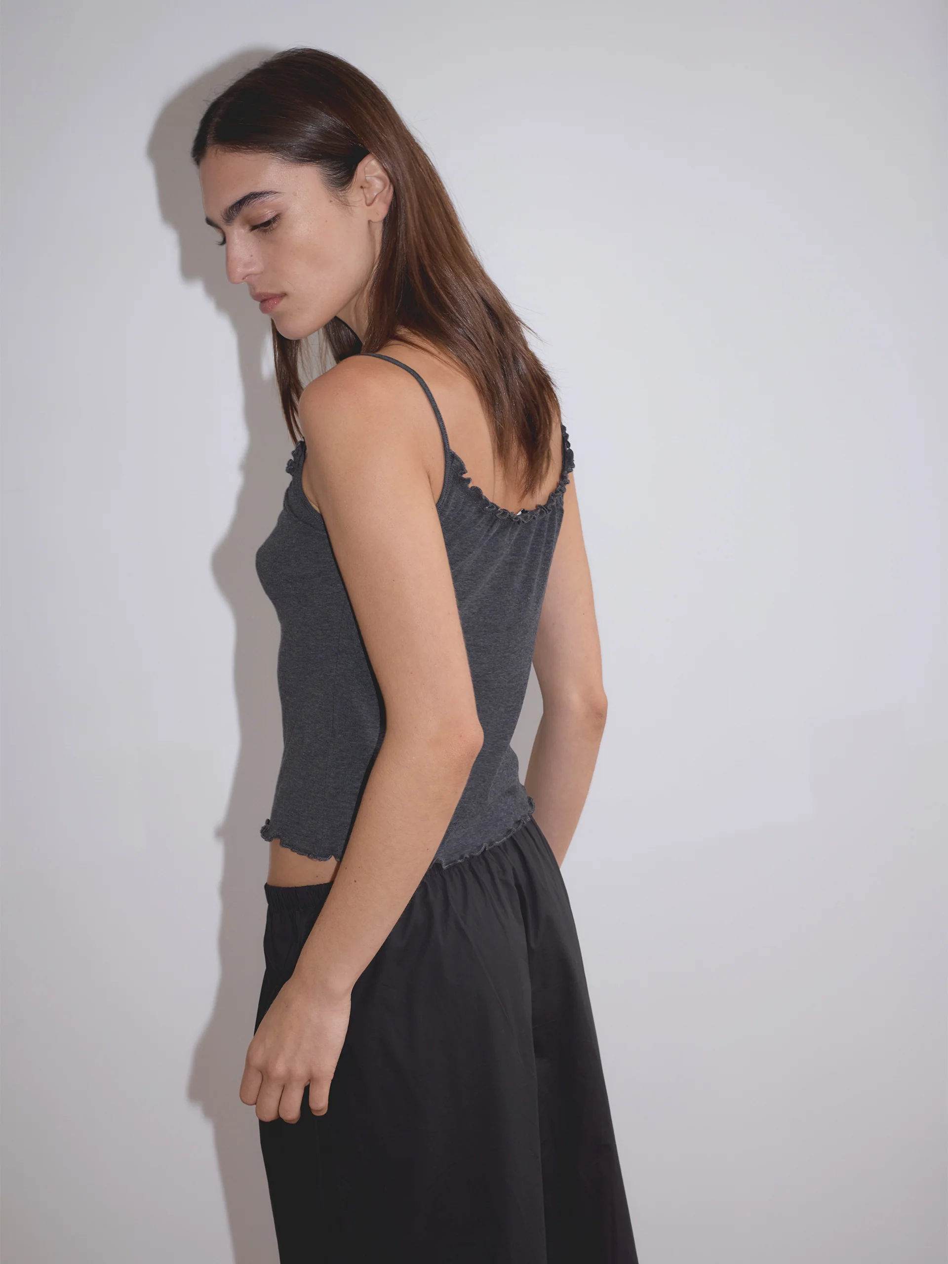 Deiji Studios Flounce Tank Grey - Image 3