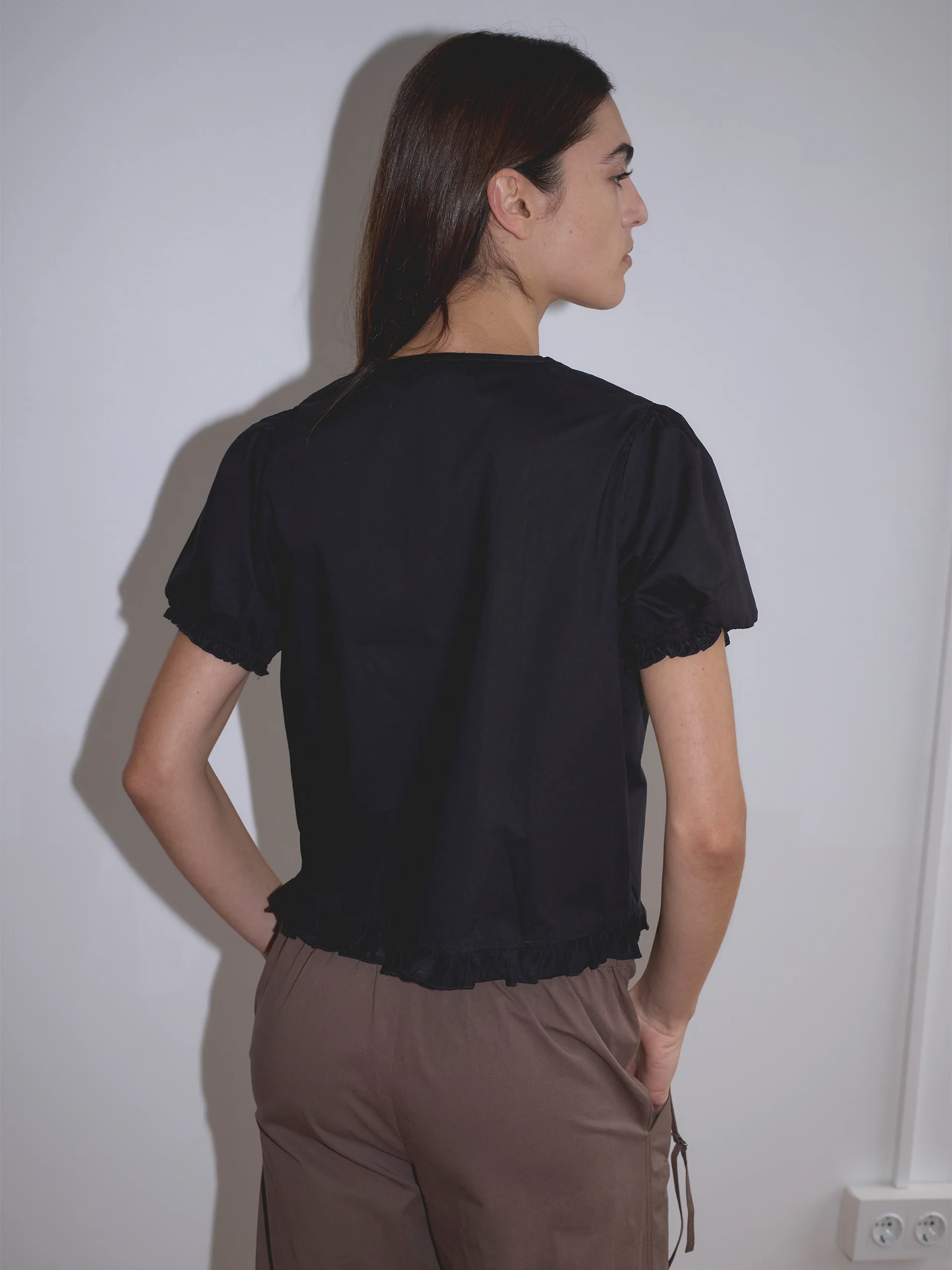 Deiji Studios Pintuck Top Black - Image 3