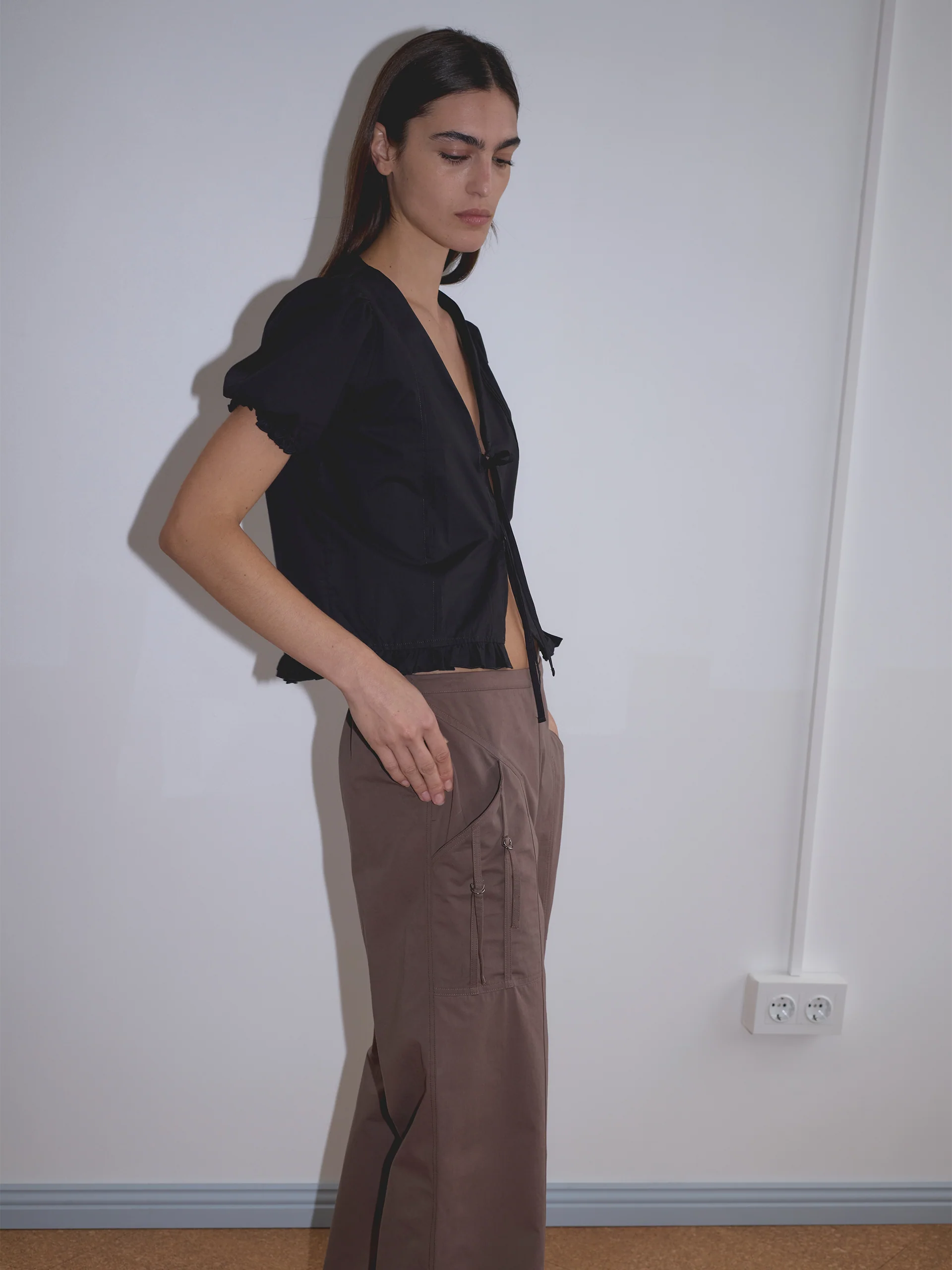 Deiji Studios Pintuck Top Black - Image 4