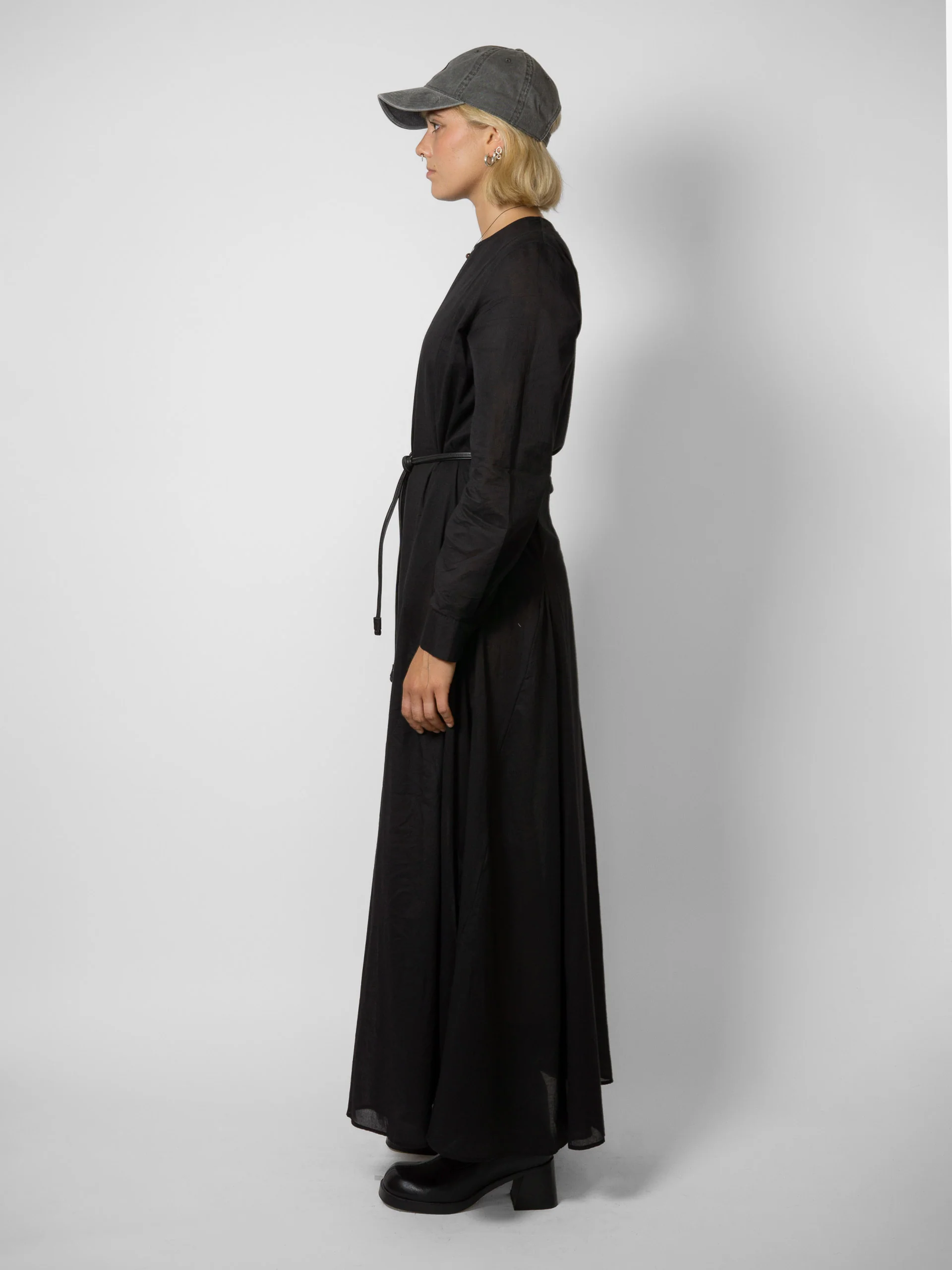 MATIN Saline Cotton Dress Black - Image 2