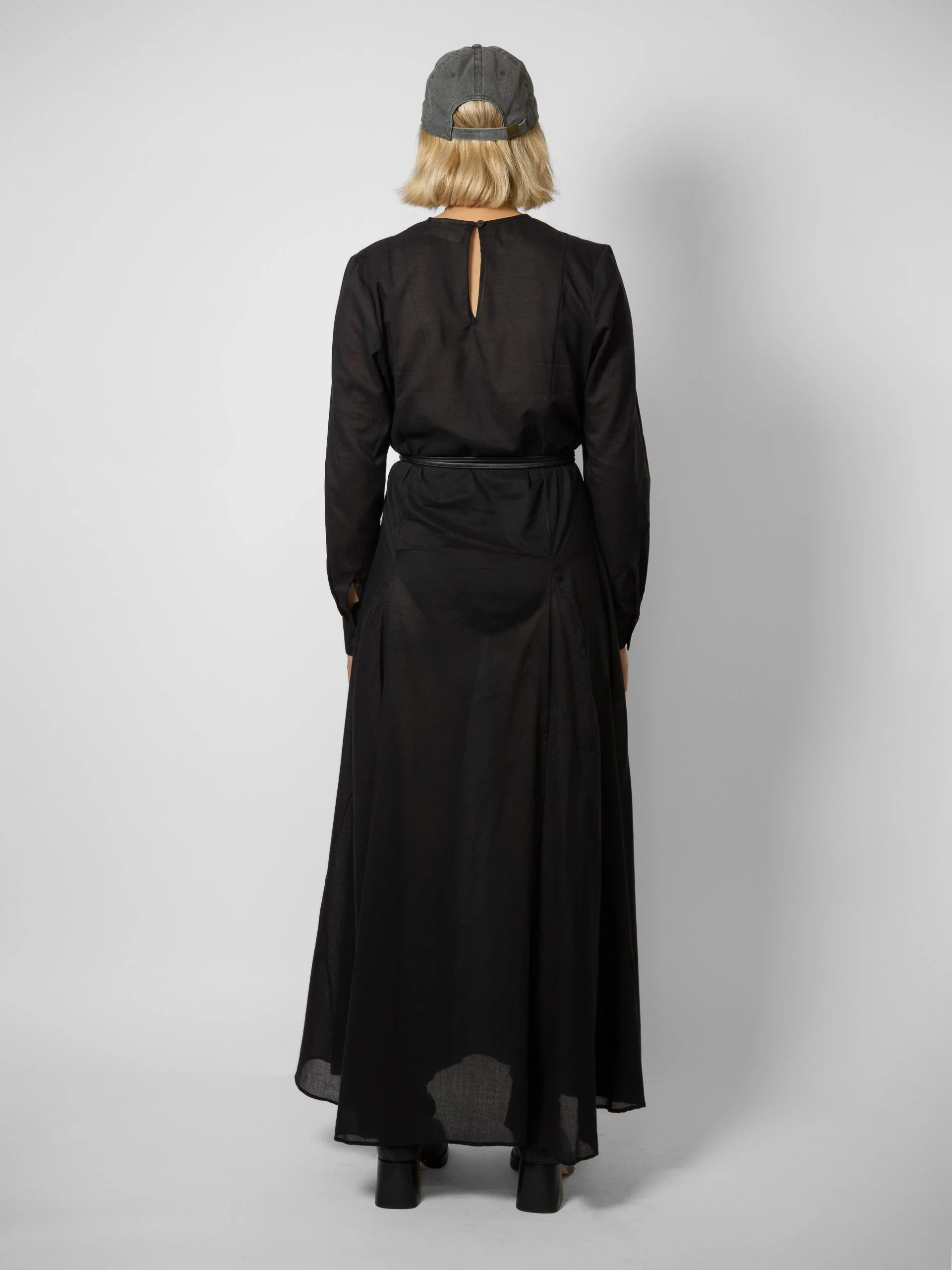 MATIN Saline Cotton Dress Black - Image 3