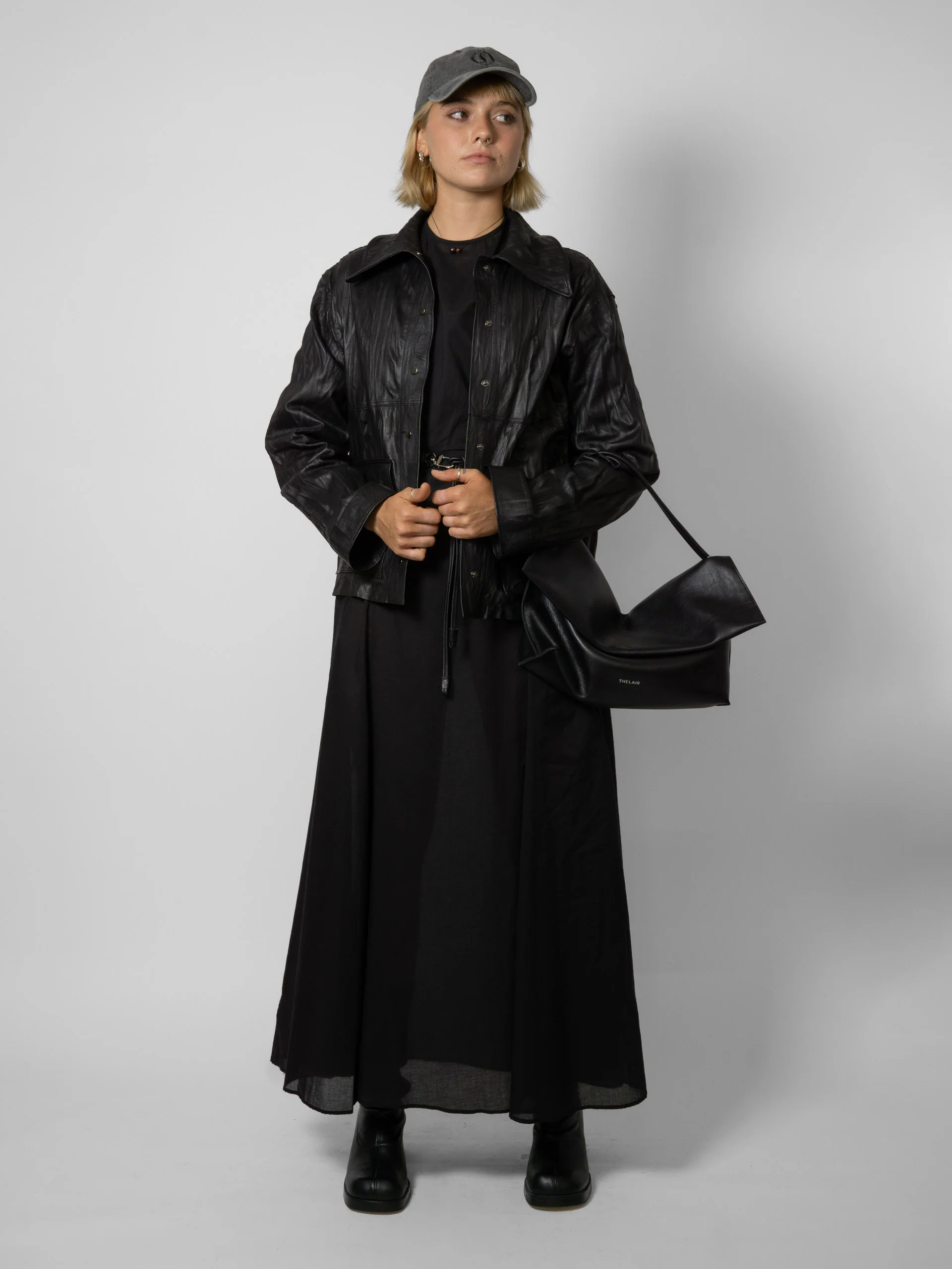 MATIN Saline Cotton Dress Black - Image 5