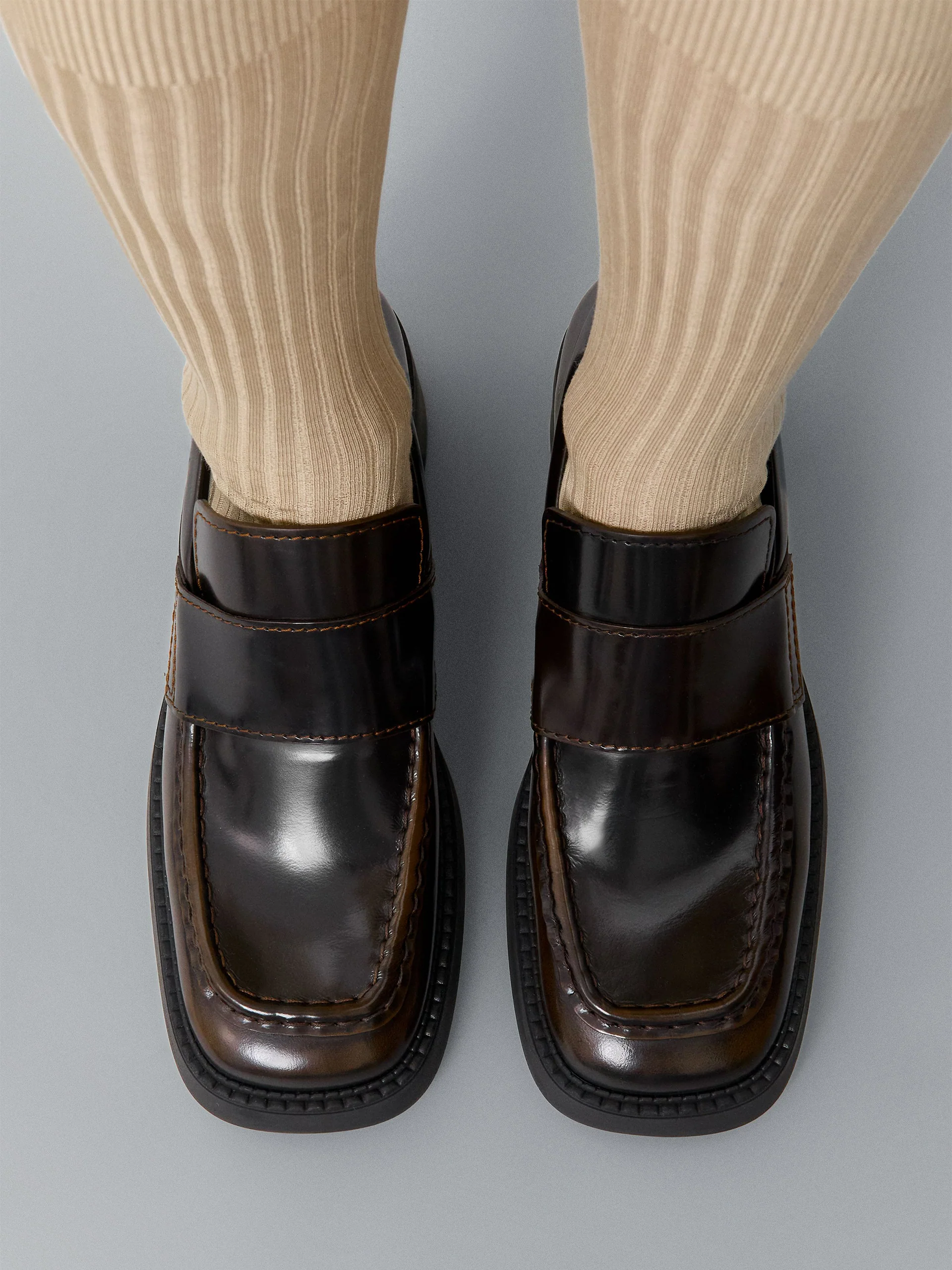 MIISTA x E8 Karion Loafers Brushed Brown - Image 4