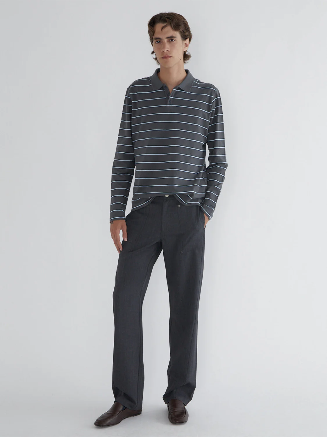 Paloma Wool Coty Striped Polo - Image 5