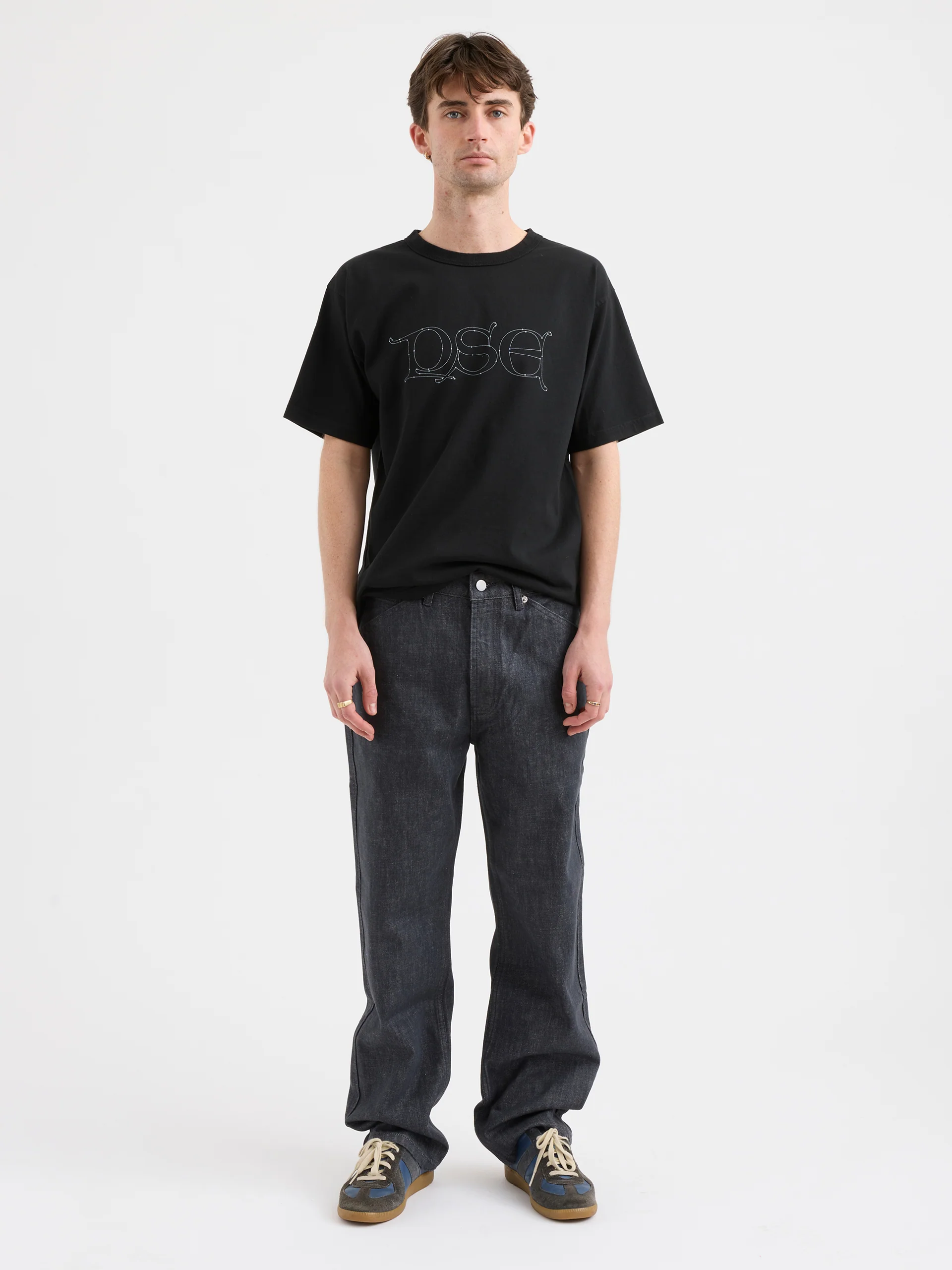 Pseushi Gothic Logo Tee Black - Image 3