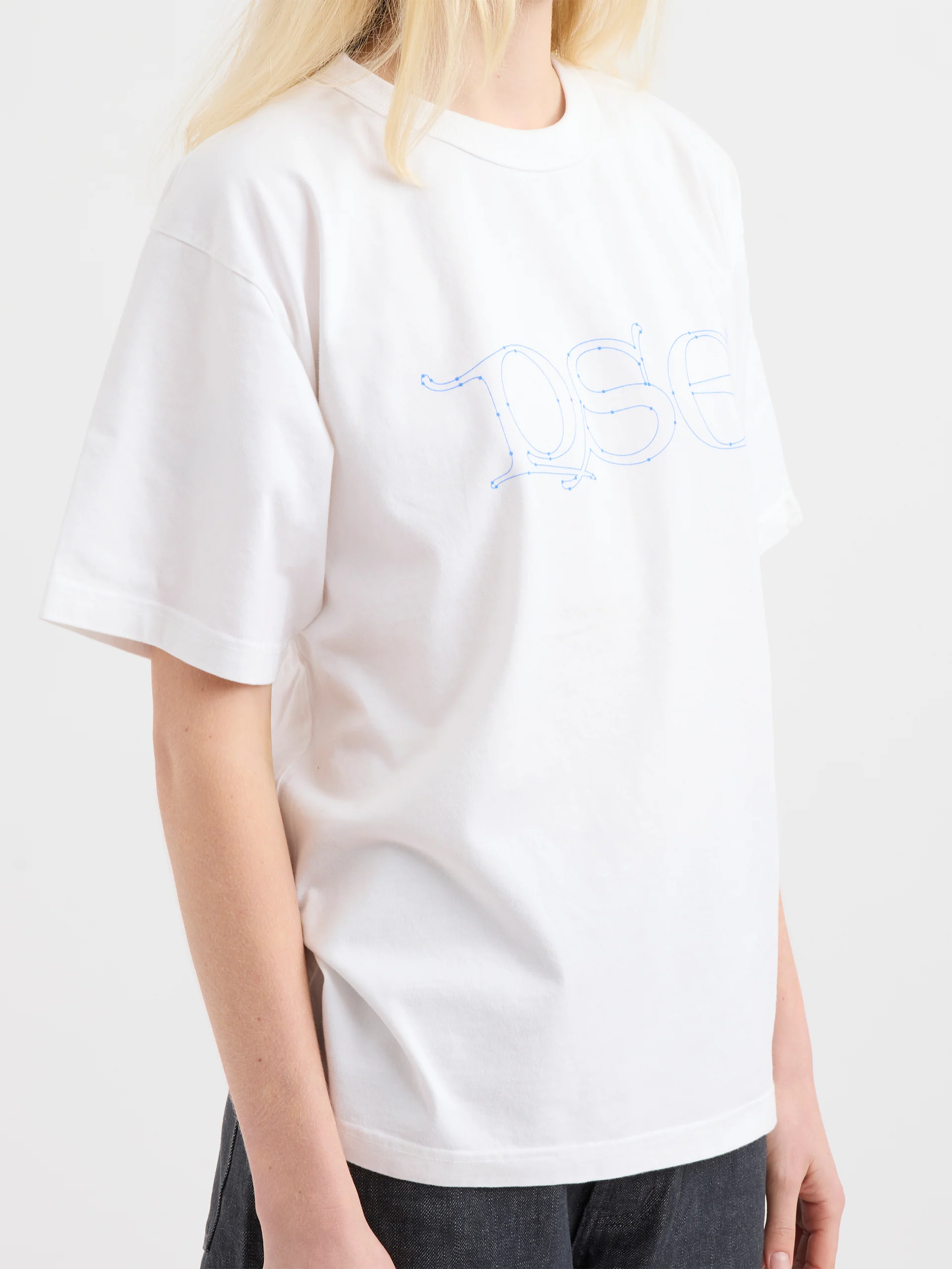 Pseushi Gothic Logo Tee White - Image 2