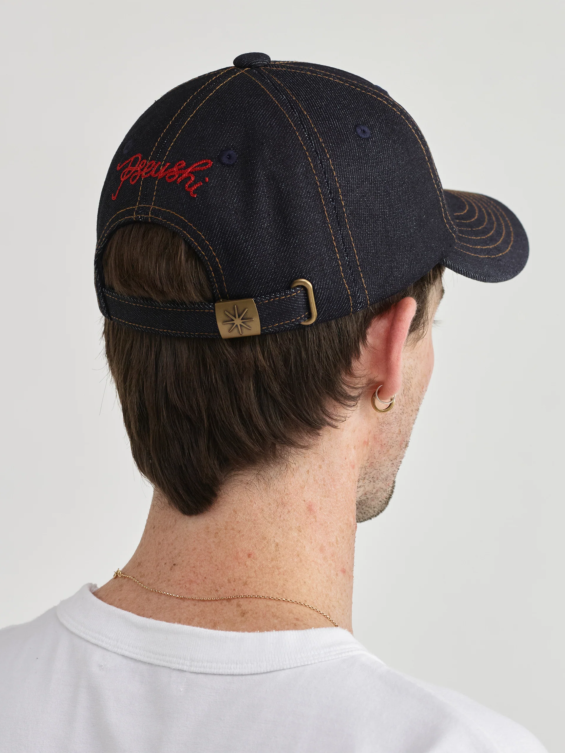 Pseushi Standard Cap Raw Indigo Denim - Image 2