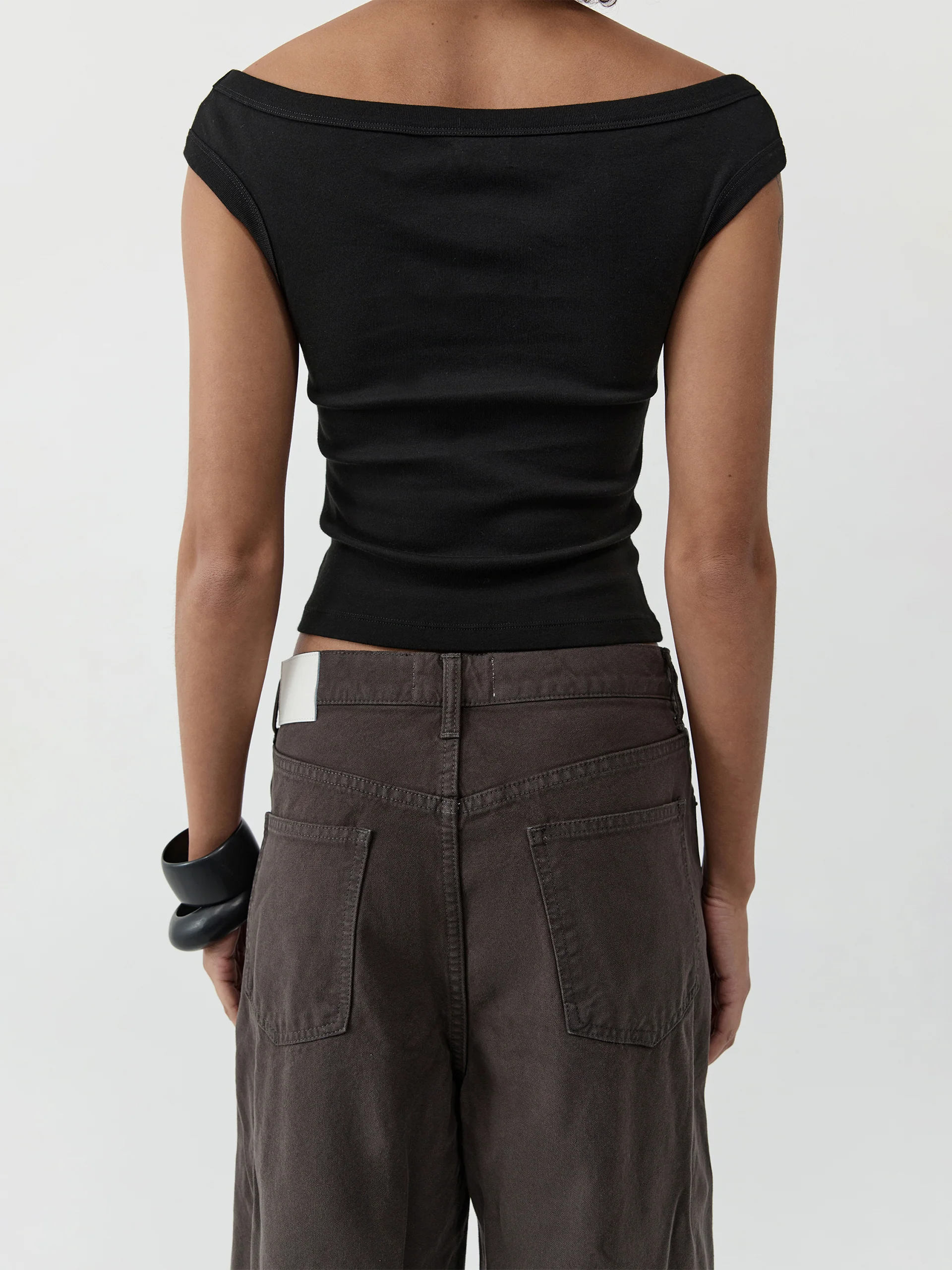 St. Agni Canvas Mid Rise Barrel Jeans Ash - Image 4