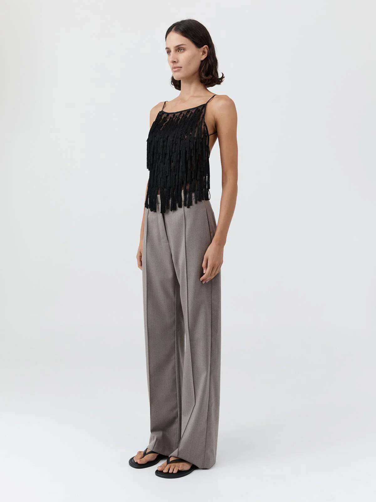 St Agni Oupa Pintuck Pants Doe - Image 7