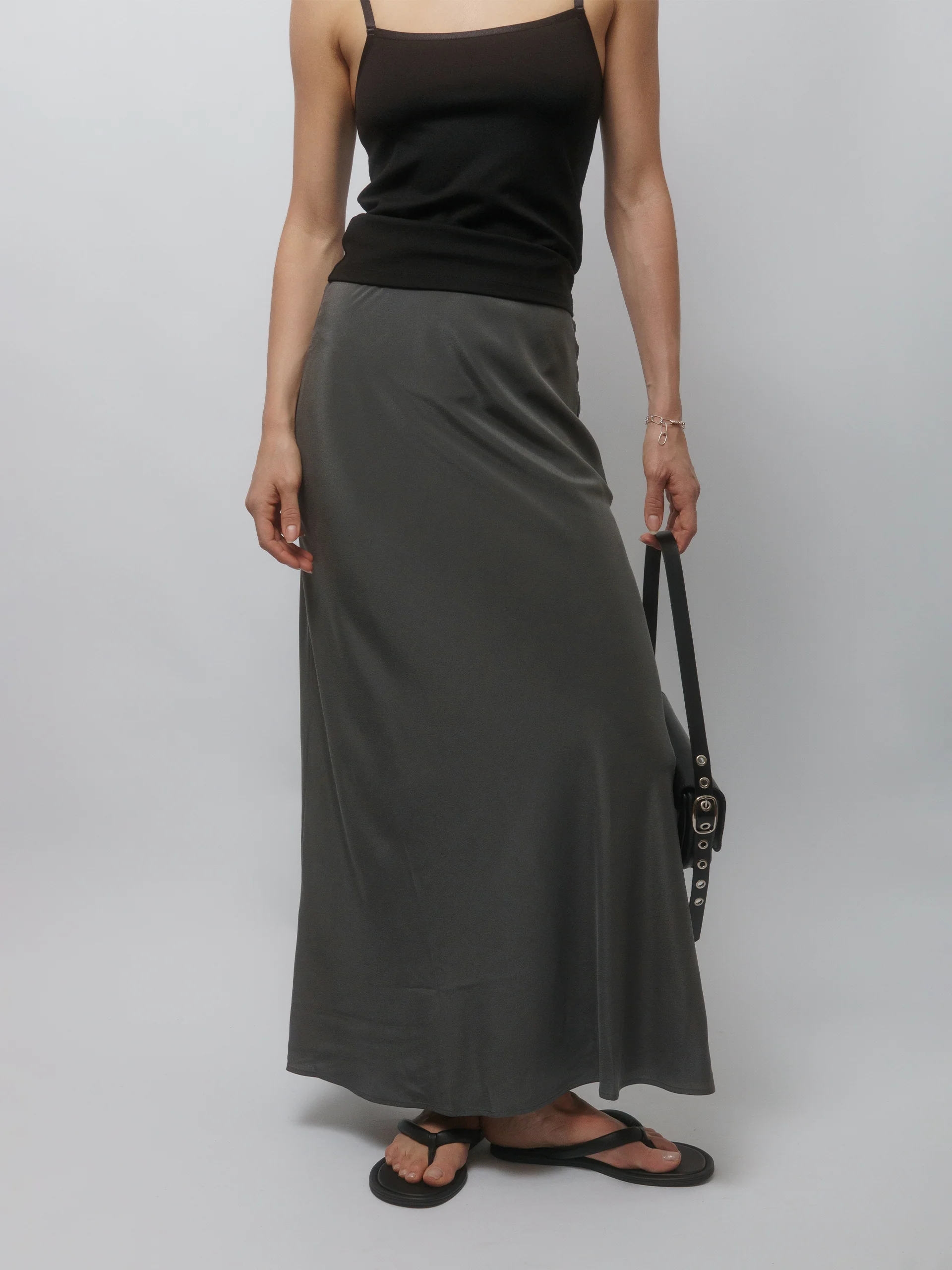 The Lair Apparel Greta Ankle Skirt Smoke - Image 4