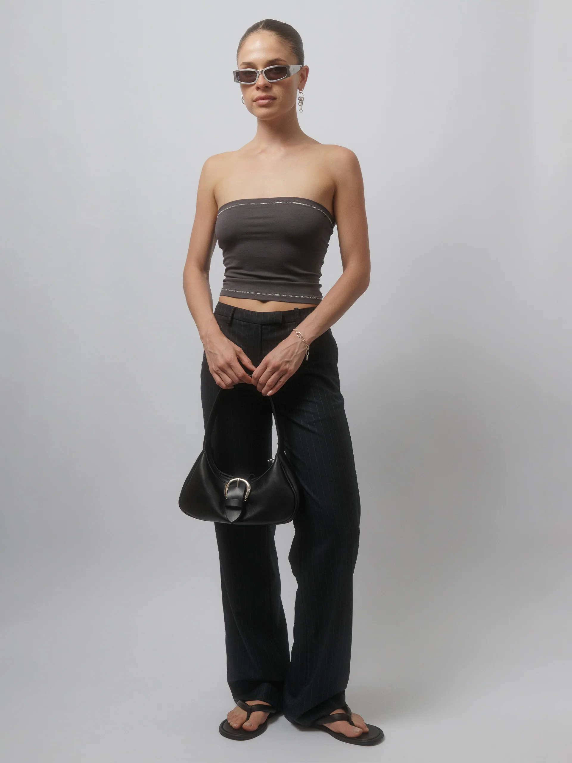 The Lair Apparel Romy Bandeau Charcoal - Image 6