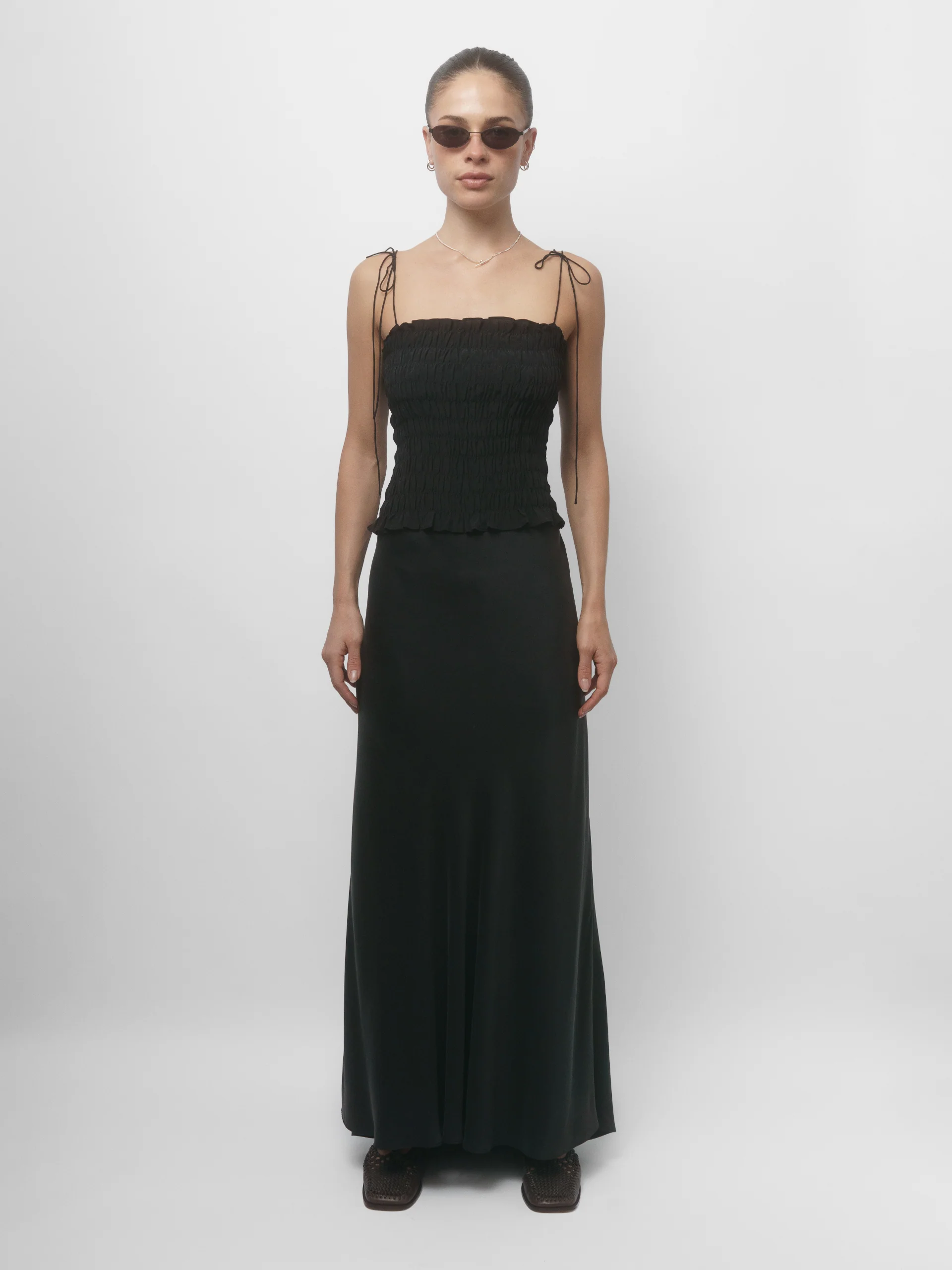 The Lair Apparel Sasha Ruched Cami Black - Image 4