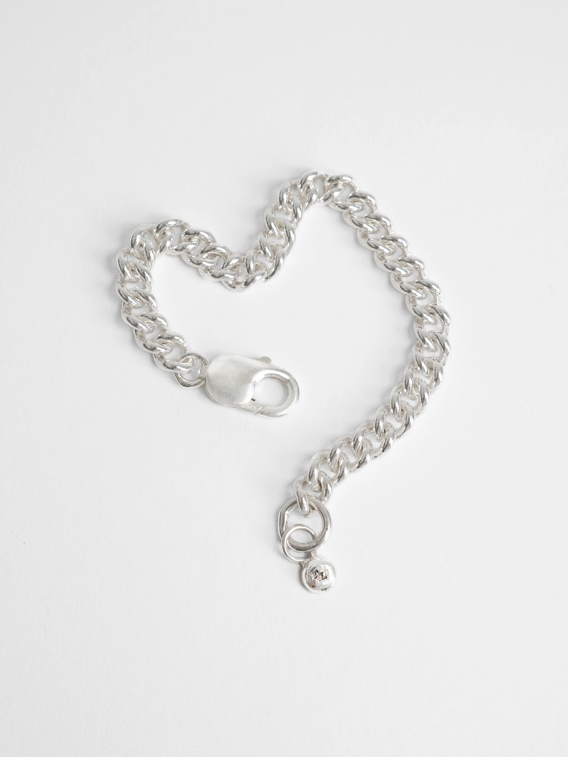 The Lair Jewellery Atsui Curb Bracelet Silver - Image 3