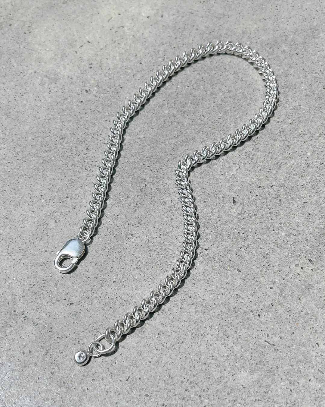 The Lair Jewellery Atsui Curb Necklace Silver - Image 4