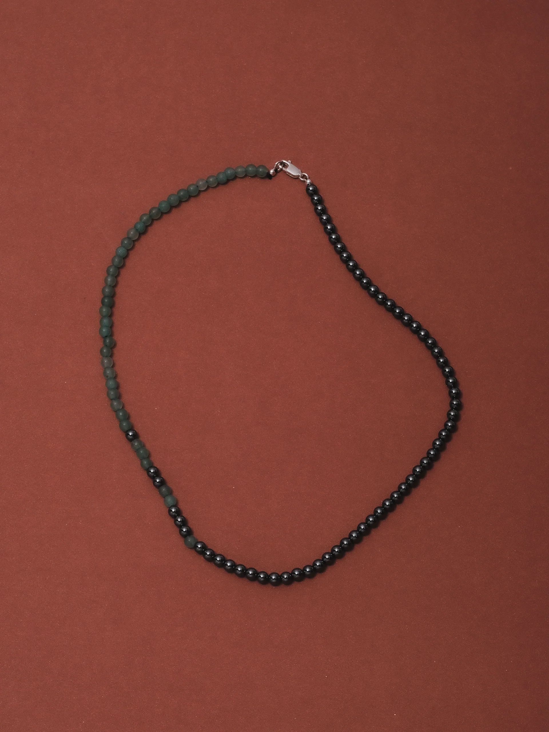 The Lair Jewellery Bokashi Beaded Necklace Green Aventurine - Image 3