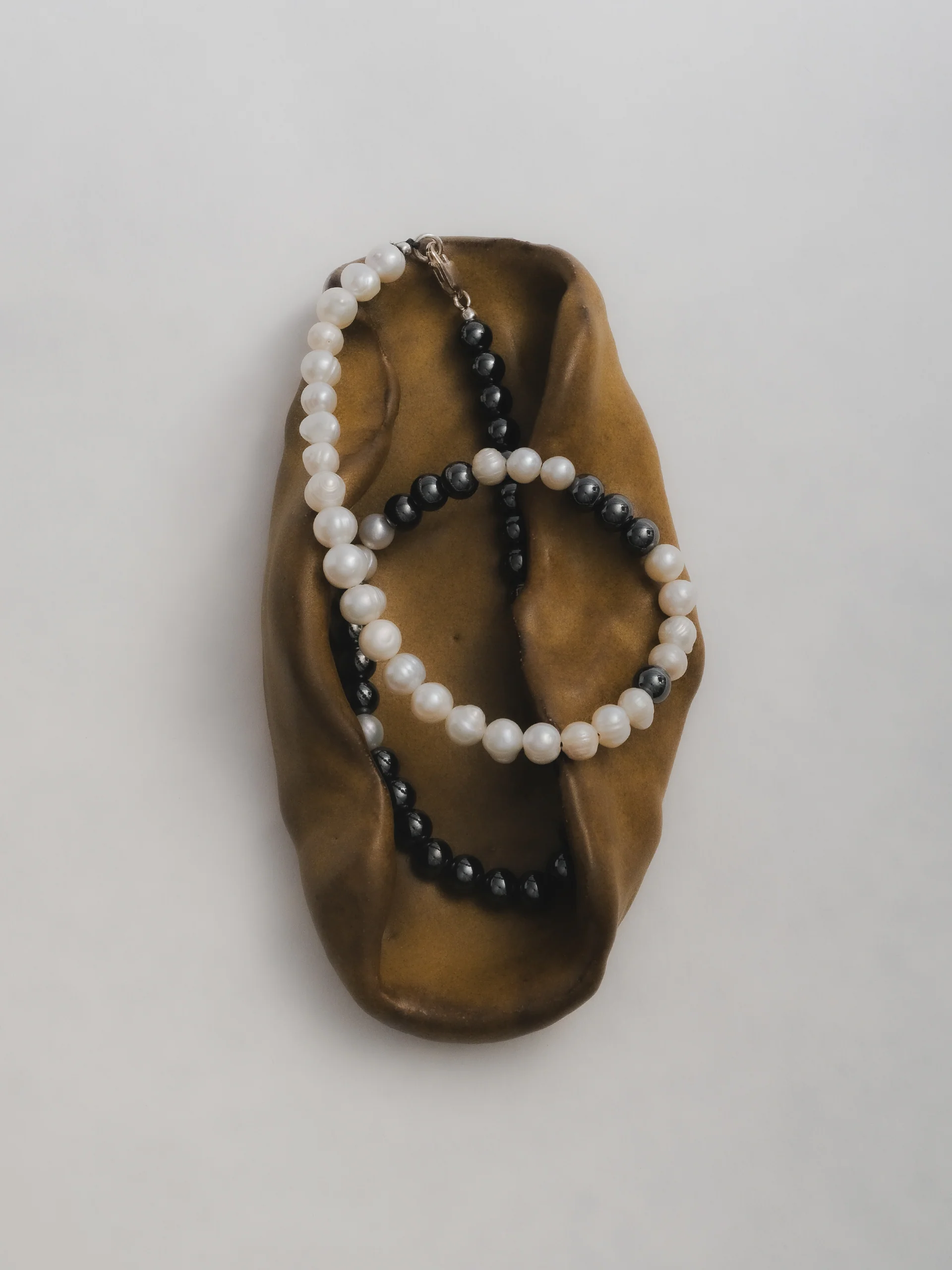 The Lair Jewellery Bokashi Beaded Necklace Pearl - Image 6