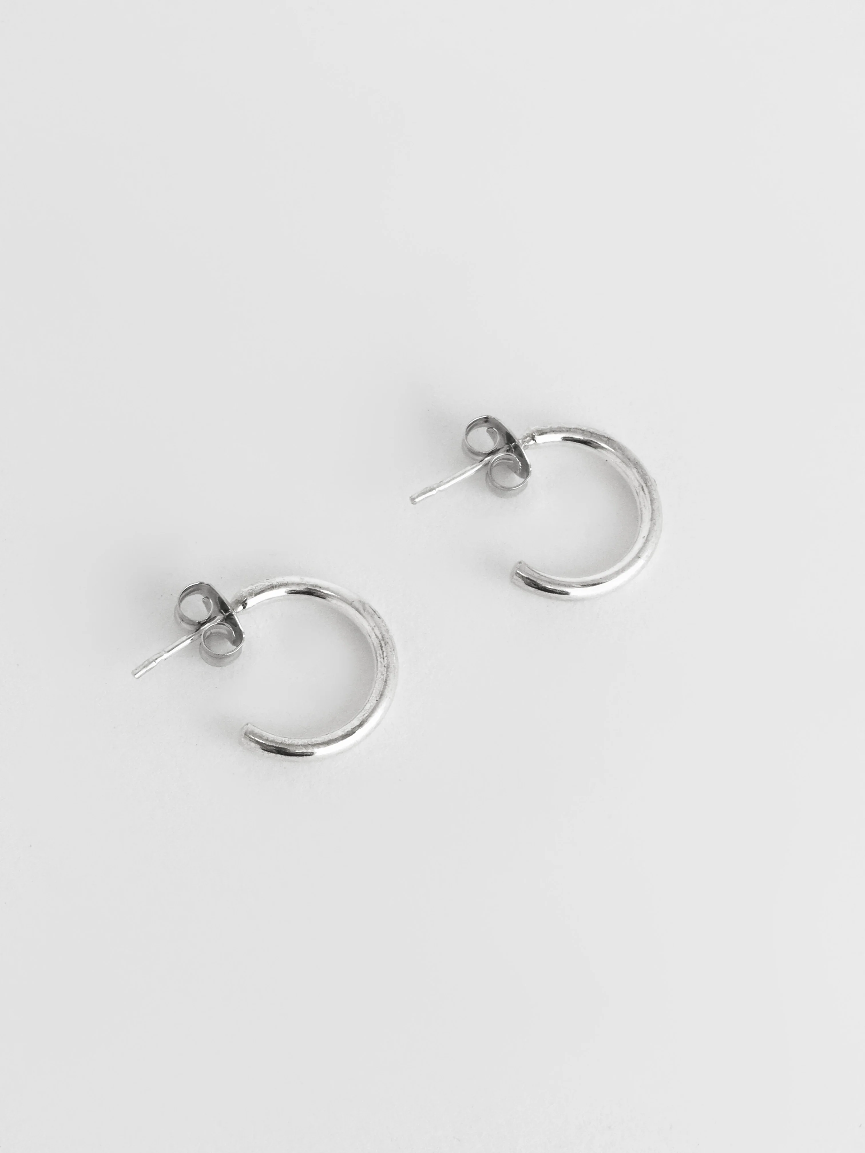 The Lair Jewellery Earth Hoops Medium Silver - Image 5