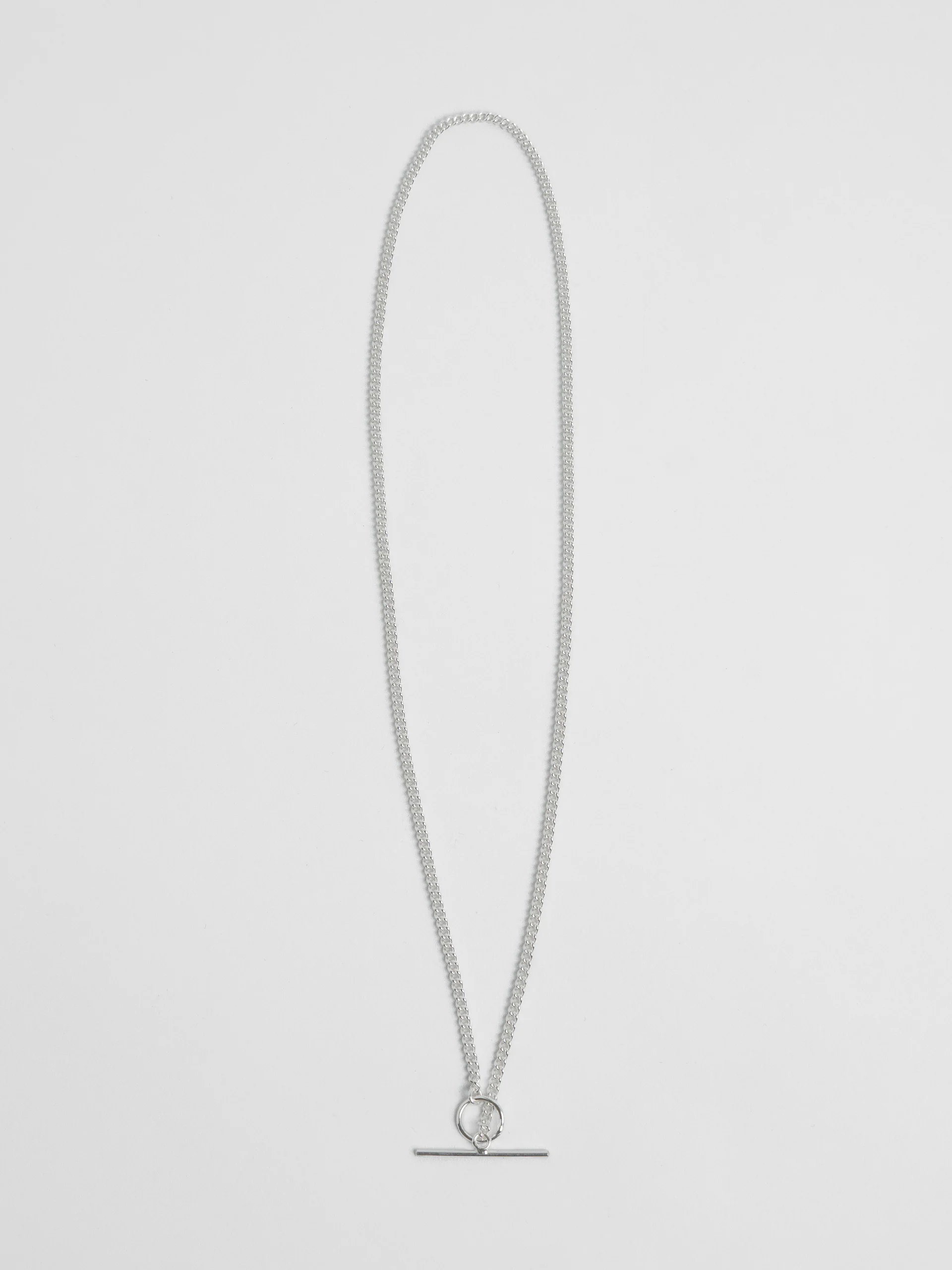 The Lair Jewellery Freja Fine Fob Necklace Silver