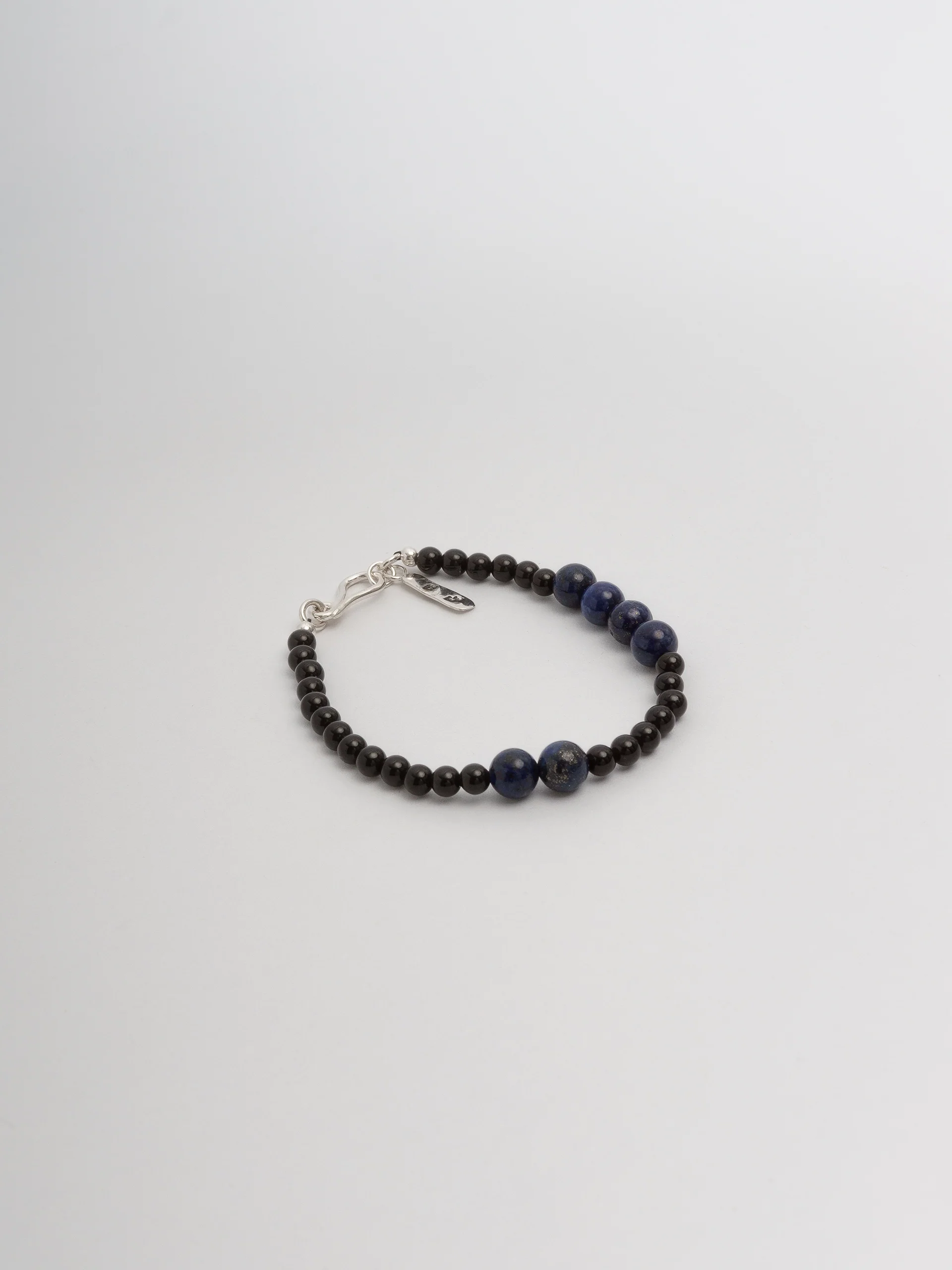 The Lair Jewellery Tsuki Bracelet Lapis Lazuli + Black Onyx - Image 2