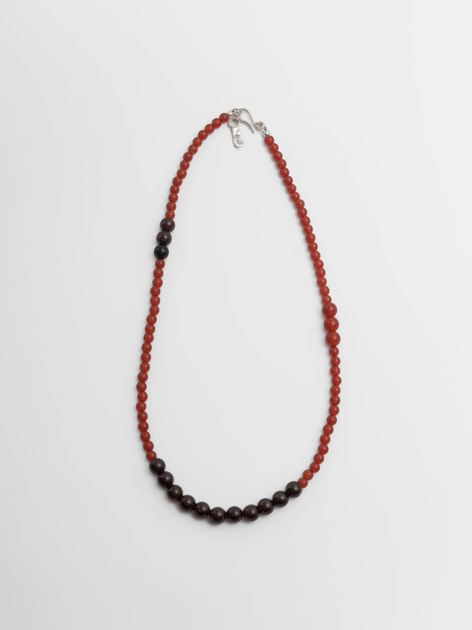 The Lair Jewellery Tsuki Necklace Red Carnelian + Orange Garnet